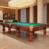 Billar Estilo Ruso Estándar Comercial de Mármol Mesa de Competición Mesa de Billar Estilo Americano Bola 8 Negra Uso en Interiores Hogar Fábrica Venta al por Mayor