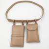 Riñonera de dos piezas para mujer 2021 Nuevo Bolso bandolera Moda callejera hip-hop Riñonera moderna Cinturón Riñonera para teléfono móvil Bolso de PU para mujer