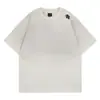 Camiseta de Manga Corta para Hombre, Diseño Moderno Lavado y Desgastado Estilo Retro Americano, Holgada, Talla Grande, Algodón Pesado de 300g