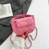 Bolsa de Luna Estilo Coreano de Lujo Ligero al por Mayor para Mujer 2025 Invierno Nuevo Bolso de Hombro de Cadena a Cuadros Bolso Cruzado de Alta Calidad