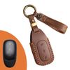 Adecuado para funda ideal de una llave, estuche protector para llave de coche con hebilla, piel de vaca hecha a mano, cuero genuino de alta calidad, para hombres y mujeres 2022