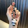 Colgante Pequeño de Panda con Cuentas Llavero de Coche Colgante de Bolso Cadena Exquisita para Teléfono Móvil de Niñas Máquina de Garra Regalo Pequeño Venta al por Mayor