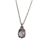Arctic Light Zircon Colar Feminino Nicho Design Retro Clavícula Cadeia Moda All-match Little Red Book Explosivo Colar Cadeia