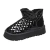 Botas de Nieve de Suela Gruesa para Aumentar la Altura para Mujer, Forradas de Polar y Engrosadas, Nuevo Modelo 2026, Impermeables de Invierno, Antideslizantes, Elegantes, Cálidas, Zapatos de Algodón del Noreste