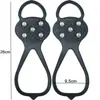 Cubrezapatos Antideslizantes Invierno Nieve Garras de Nieve Simples Agarraderas para Hielo Superficie Helada Púas Anticaídas Púas de 5 Dientes 8 Dientes Crampones Resistentes al Desgaste Cubrezapatos
