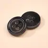 Botones Retro de Resina Color Café con Puntadas Degradadas, Botones de Cuatro Agujeros para Trajes de Negocios, Puños y Decoraciones de Camisas