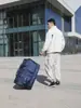 Bolsa Carrito Plegable para Estudiantes Trabajadores que Viven en el Campus, Equipaje Blando de Viaje, Se Puede Guardar, Bolsa de Viaje de Gran Capacidad para Hombres y Mujeres