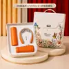 Conjunto de presente de luxo de alta qualidade para celebrações de aniversário corporativo, benefícios para compras em grupo e eventos de inauguração com logotipo personalizado