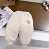 Pantalones Gruesos de Algodón con Bordado de Perro para Niña Invierno Nuevo Estilo Bebé Niña Cálidos Algodón de Seda Pantalones de Chándal de Invierno Exportación