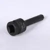 Hexágono soquete 1/2 pistola de ar comprimido de uma peça cabeça de lote pneumática hexagonal chave de fenda manga ameixa manga hexagonal pistola de ar terno lote