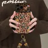 Funda de teléfono de dibujos animados con estampado de leopardo para Apple 17pm, iPhone 18, linda 16, gamuza 14, pulsera 15, ventana grande