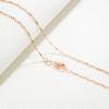 Collar de rosas para mujer de Jingdong AliExpress, versión coreana, cadena de hueso de serpiente, cadena de estrella, collar minimalista para mujer.