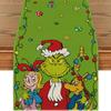 Popular Personaje de Película Navideña de Amazon Grinch Camino de Mesa Personalizado, Sala de Estar Cocina Mesa de Café Mantel Aislamiento Térmico