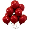 Decoración de Globos para Habitación de Boda Globos de Doble Capa Color Granada Rojo Rubí Set de Globos de Celebridad de Internet Decoración de Boda Globos de Boda