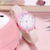 Reloj infantil de gatito hello kitty para estudiante niña reloj de dibujos animados correa de cuero venta caliente transfronteriza