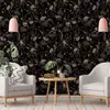 Pegatina de Pared Floral Romántica Autoadhesiva Papel Tapiz Resistente a la Humedad y al Moho Ecológico Lujo Ligero Decorativa para Pared de Dormitorio Armario Renovación