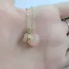 [Acero de Titanio] Nuevo Colgante de Grúa Viento Frío 2020 para Mujer Diseño de Nicho Accesorios Cadena para Clavícula de Ópalo