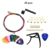 Amazon Más Vendido Set de Accesorios para Guitarra Cuerdas de Guitarra Púa Cejilla Herramienta de Cambio de Cuerdas Tres en Uno Combinación
