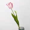 Tulipán Abierto de Tallo Único Simulación Decoración de Piso Pastoral Flor Flor de Simulación Tulipán Fotografía Estudio Fotográfico Disparo Tulipán de Simulación