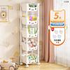 Carrinho de macarons de alto valor Rack de armazenamento multicamada Brinquedos infantis Armazenamento de piso Estante doméstica Lanches móveis