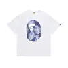 Transfronterizo En Stock Bape Suministro Estable a Largo Plazo Para Hombres y Mujeres Casual Deportivo Puro Algodón Manga Corta Cómodo Moda Camiseta