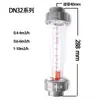 Caudalímetro de tubo de plástico Caudalímetro de flotador de PVC tipo rotor DN15/20/25/32/40/50/65 tipo conexión de Yuyao