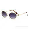 Gafas de Sol con Corte Ovalado 2025 Nuevas Gafas Europeas y Americanas Moda Transfronteriza Sexy Retro Forma Cóncava Tendencia