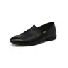 Otoño 2024 Nuevos Zapatos Planos de Piel de Vaca Lavada con Punta Redonda y Boca Profunda para Mujer Zapatos Retro Simples de Suela Suave