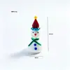 Zibo Reno de Papá Noel Glaseado Caja de Regalo de Muñeco de Nieve de Vidrio Casa Accesorios Navideños Adornos Decorativos