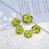 Hecho a Mano Lámina de Plata Triturada Arena Dorada Pétalos Flores Cuentas de Vidrio DIY Collar Pulsera Colgante Accesorios En Stock Envío 48h