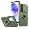 Nuevo Adecuado para SAM A55 5G Extraordinaria Armadura Oculta Segunda Generación Funda para Teléfono con Ventana Deslizante Samsung A35 5G Soporte Cubierta Resistente a Caídas