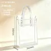 Bolsa de Mão Espessa Porta Documentos A4 Transparente Impermeável e Durável Estudante Exame Aulas Particulares Prova Trabalho de Casa Livro de Armazenamento