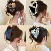 Pinza para el Cabello Triángulo de Concha Dulce y Elegante para Mujeres con Cabello Grueso, Nuevo Clip de Tiburón Grande 2026 Accesorio para el Cabello