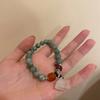 Pulsera de Jade con Hebilla de la Paz Estilo Chino Nuevo para Mujer Verano Ins Diseño Nicho Pulsera de Alta Gama 2025 Joyería de Mano