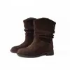 Novedad Otoño/Invierno 2026 Botas de Caballero Estilo Retro que Aumentan la Altura para Mujer, Botines de Moda Estilo Vaquero Occidental