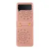 Adequado para Capa de Celular Samsung Zflip8 6/7 Crossbody Flip5/4/ Capa Protetora Dobrável com Cordão de Flor Mandala 70% de Desconto Transfronteiriço