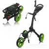 Carrito Plegable para Bolsa de Golf Almacenamiento Portátil Carrito de Aleación de Aluminio Carrito de Tres Ruedas Suministros para Campo de Golf