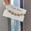 Design estilo ins frio pulseira estrela pedra olho de gato namoradas irmã joias temperamento estudante simples feminino