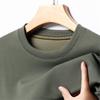 Camiseta de manga larga con cuello redondo y diseño de gofres para otoño e invierno, camiseta informal de color liso para hombre, camiseta básica tipo suéter para hombre.