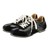 Versión de piel de vaca altura interior aumentada Zapatos de entrenamiento alemanes para mujer suela blanda retro estilo ins suela fina zapatos de un solo color casual Argan zapatos deportivos para mujer