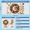 Decoración de Atmósfera Navideña Pegatinas Electrostáticas para Puertas y Ventanas de Vidrio Reno Ardilla Oso Polar Muñeco de Nieve Corona Chimenea