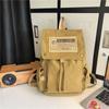 Mochila de lona para meninos 2024 Nova mochila de viagem de grande capacidade para alunos do ensino médio Estudante universitário Mochila simples para mulheres