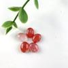 Suministrado Directamente del Fabricante, Venta Caliente Transfronteriza Cabujón Sintético Color Rojo Sandía Forma Ovalada Piedra Suelta Producto Semi-Terminado Joyería DIY