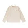 Camiseta Base Masculina Wulibuyi com Logo de Gato Bordado, Gola Alta Meia, Inverno 2026, Infantil Versátil, Quente, Casual