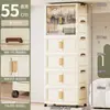 Em estoque Casa Sem Instalação Guarda-Roupa de Bebê Armário de Armazenamento para Recém-Nascidos Guarda-Roupa Dobrável para Roupas Infantis Guarda-Roupa sem Furos