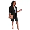 AL205 Estação Independente Amazon Conjunto Feminino Europeu e Americano Blazer Shorts Peça Dupla Primavera e Verão Conjunto Casual