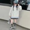 Sudadera para niña colección otoño 2026 nuevo estilo infantil otoño caricatura moderna top para niña primavera y otoño conjunto de dos piezas camiseta básica
