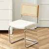 Silla de ratán silla nórdica de madera maciza para el hogar silla de comedor de diseño silla de segunda mano silla网红 cafetería hotel ocio silla ins