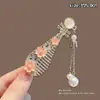 Pinza para el pelo de flor de dopamina coreana para mujer, pinza lateral para flequillo, pasador exquisito de alta gama, accesorio para el pelo de lazo