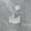 Rack de Armazenamento de Luxo Rotativo com Ventosa e Pingente para Toalhas de Banho e Panos de Rosto com Ganchos e Cabides